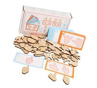 Wooden Finger Adjustment Matching Block Set for Children and Parents to Improve Social Interaction and Cognitive Ability Education Wooden Blocks