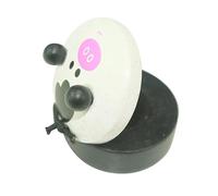 Wooden Finger Castanet, Cute Animal Pattern Castanets Small Finger Cymbals Wooden Percussion Instrument for Kids Adults (White)