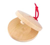Wooden Finger Castanet DIY Percussion Toy for Household Kindergarten Nursery