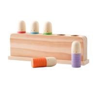 Wooden Finger-Press Activity Toy with Rising, Multicolor | Response for Toddler
