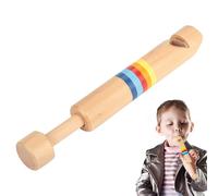 Wooden Fipple, Slide Whistle, Wooden Push-pullle Flute Toys | Interactive Whistling, Handmade Musical Instrument Accessories Experience the Beauty of Mu Education
