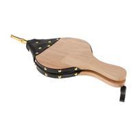 Wooden Fire Pit Bellows - Heavy Duty Hand Air Pump with Cast Metal Nozzle, Sturdy Heat Resistant Blower Improving Fire Starting Efficiency, Traditional Fireplace Tool for Controlled Airflow and