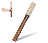 Wooden Fire Torch for Garden Decor, 45x5x5cm Brown Pathway | Cotton Rope Build, Woven Wood Appearance, Ambiance Lighting, for Courtyards, Lawns, Night Walks and Gatherings