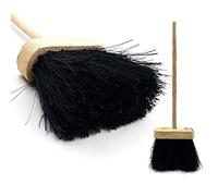 Wooden Fireside Companion Cleaning Brush 35 Centimeter Fireplace Hearth Brush With Handle and Soft, Tightly Packed Bristles Compact Fire Place Brush for Home