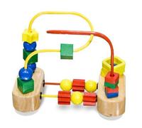 Wooden First Bead Maze Classic Toy + FREE Melissa & Doug Scratch Art Mini-Pad Bundle [30427] by Melissa & Doug