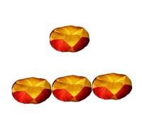 Wooden Fish Copper Chime Pad Singing Bowl Pads Zen Drum Cushion Temple Buddhist Bowl Sound Bowl Cushion Colorful Decor Decorative Singing Bowl Pad Tibetan Accessories Cotton (Color : As Shownx4pcs,