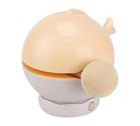 Wooden Fish Night Light - Knock Once to Light Up, 3 Brightness Rechargeable LED Cute Silicone Lamp with Hammer Stickers, Nursery Nightlight for Bedroom, Bedside Decor (Apricot)