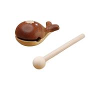 Wooden Fish Temple Block - Traditional Wood Percussion, Instrument Handcrafted Chanting Tool for Daily Use Spiritual Accompaniment for Monastic Practice Religious Ceremonies Meditation Education Music