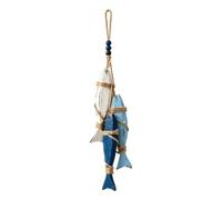 Wooden Fish Wall Decor LED Lights Beach Room Decorations