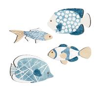 Wooden Fish Wall Decor Vintage Hangable Decor