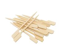 Wooden Flat Paddle Burger Sandwich Skewers 9cm Bamboo Sticks, 100% Compostable and Biodegradable Barbeque, Kebabs, Buffet Party - Pack of 2000