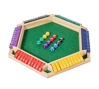 Wooden Flipped Tiles Strategy Game with Digital Challenges Math Learning Board Game for Travel and Indoor Activity Role Play Math Toy