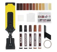 Wooden Floor Repair Kit - 11 Colours for Wood Restoration | Paintable Waterproof Solution with Marker for Tables, Floors, Kitchen Cabinets and Doors