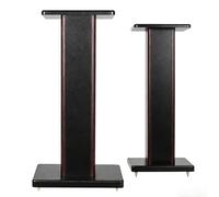 Wooden Floor Speaker Stands HI FI Surround Sound Support Sand Fillable Versatile Minimalist Design 60cm/23.6in Ideal for Home Theater Brown Finish