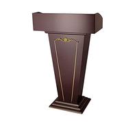 Wooden Floor Standing Lectern - Classroom Speaker Stand Adjustable Pulpit for Public Speaking and Elegant Design Ideal for Events and Presentations