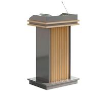 Wooden Floor Standing Podium Adjustable Lectern Stand for Business Conferences Churches Schools & Seminars - Ideal for Public Speaking & Presentations