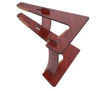 Wooden Floor Ukulele Stand Guitar Display Rack Brown