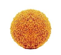 Wooden Floral Picks Sphere Decorations, Ceiling Topiary Hanging, Leaf Orange Large Artificial Flowers (C, 30cm)