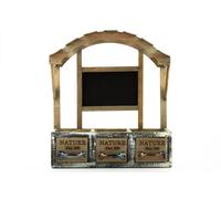 Wooden flower box decorative flower bed 38 cm x 33 cm