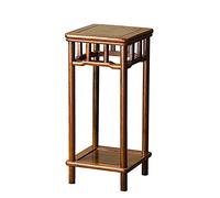 Wooden Flower Pot Base Mahogany Support for Bonsai & Side Flower Display Retro Chinese Indoor Balcony Planter Stand Elegant Home Decor Accent.