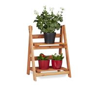 Wooden flower staircase Multi-Tier Plant Rack Space-saving Lightweight