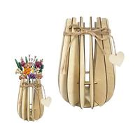 Wooden Flower Vase for Lego Flower Bouquet Wooden Puzzle Vase Display Stand for Lego Flowers Vase Roses Cherry Blossom Sunflower Tulips Lotus