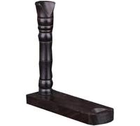 Wooden Flute Display Stand for Desktop Music Room Storage | Black Finish, Simple Design, Space-saving Holder for Collectors, Retailers, Recorder and Clarinet
