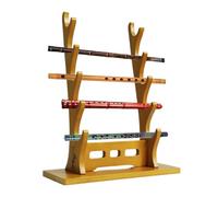 Wooden Flute Rack, 5-Tier Tabletop Organizer, Elegant Display Holder for Living Room, Exhibition Hall, Home Decor, Flute Collector Storage Solution