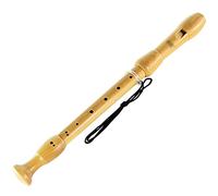 Wooden Flute Wind Instrument For Performance, Recorders Musical Instruments 8-hole German/Baroque Soprano Recorder, Storage Bag + Cleaning Stick(Baroque)