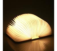 Wooden Folding Book Lamp, LED Book Light, Table/Desk Lamp for Home, Office & Room Decor, Bright Enough for Reading, Ideal Gifts for Wedding, Anniversary, Christmas, Birthday