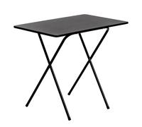 Harbour Housewares Wooden Folding Desk - Black/black - Durable Space Saving Office Bedroom Study Desk