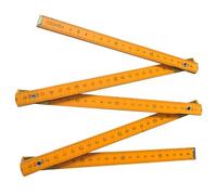 Wooden Folding Ruler - Carpenter's Joint Measure Meter Folding Stick | Hinged Wood Measuring Tool Compact Length Gauge Articulated Measuring Scale Folding Stick