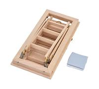 Wooden Folding Stairs, Miniature Stairs for 1:12 Doll House, Installation, Excellent Quality Birch Material, Vivid Image for Scene Decoration, Promotes Role Playing and Creativ