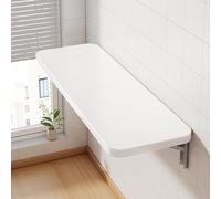 Wooden Folding Wall-Mounted Drop-Leaf Table Computer Desk Table Desk Fold Down Table Wall Mounted Foldable Storage Design Wood Floating Writing Desk for Apartment Study Bedroom Kitchen.