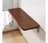 Wooden Folding Wall-Mounted Drop-Leaf Table Computer Desk Table Desk Fold Down Table Wall Mounted Foldable Storage Design Wood Floating Writing Desk For Apartment Study Bedroom Kitchen.