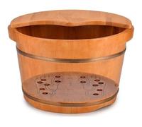 Wooden Foot Basin, Wood Foot Tub, Spa for Soaking Feet Relieve Foot Pressure(B)