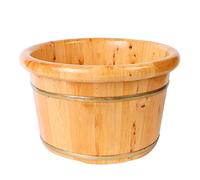 Wooden Foot Bath Basin - Solid Wood Soaking Tub for Spa Relaxation, Foot Care and Therapy