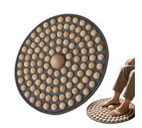 Wooden Foot Massager - Deep Tissue Pressure Mat, Portable Foldable Ergonomic Relief Tool, 19.7in Size + Natural Wood Construction | Sturdy Solid Form for Office Home Travel & Adult Foot Care