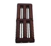 Wooden Foot Massager Roller with Curved Design for Arches | Chicken Wood, Multiple Rotating Wheels, Non-electric Quiet Use, for TV Watching and Office Comfort