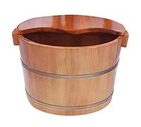 Wooden Foot Spa Cube Wooden Foot Basin Cube Thick Solid Wood Foot Basin for Foot Bath Pedicure Bowl Spa Massage Wooden Tub for Massage Spa Sauna Soaking A