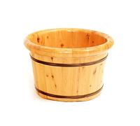 Wooden Foot Spa Tub for Soaking Pedicure Foot Basin Relaxing Foot Soak Bucket for Adults Natural Wood Foot Bath for Self-Care and Wellness