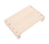 Wooden Foot Stool for Adults, Khaki Step Stool 30x20x6cm | Easy to Carry and Store, Safety Space Saving Design, for Doorways and Getting off Vehicles
