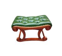 Wooden Footrest Stool for Changing Shoes Luxury Leather Low Stool Creative Rocking Chair Footrest for Living Room & Bedroom Stylish Home Furniture