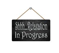 Wooden for Wall Decor Relaxation Progress Session Wood Sign Do Home Vintage Decoration and Friends Gift 8x10 inch - Home Decor