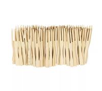 Wooden Forks x 100. Perfect for BBQ / Buffet / Chocolate Fountain (100)