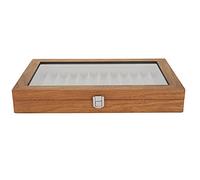 Wooden Fountain Pen Display Box, Elegant Retro Design Walnut Storage Box, Pen Storage Display Box Can Hold 12 Pens Suitable for Storing Pen Boxes and Showcase Displays at Home