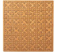 Wooden Fractal Tray Puzzle, Mind Bending Labyrinth, Irregular Creative Jigsaw with Frame for Adults, Challenging Reverse Thinking Game (a)