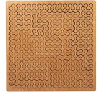 Wooden Fractal Tray Puzzle, Mind Bending Labyrinth, Irregular Creative Jigsaw with Frame for Adults, Challenging Reverse Thinking Game (d)