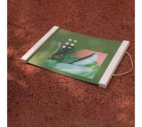 Wooden Frame Assembly with Leather Rope for Hanging Posters and Traditional Art Pieces Crafted from Pine with Teak (31CM White)