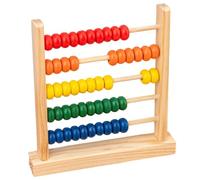 Wooden Frame Toys, Wooden Educational Counting Toy, Preschool Math Learning Toy, Abacus Wooden Frame With Multicolor Beads, Preschool Learning Gift